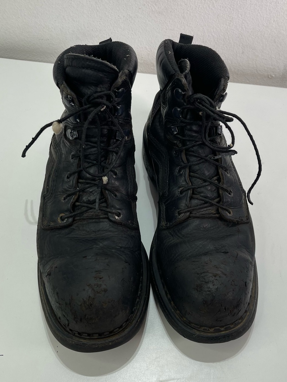 Red Wing Work Boots Men's 11 B F2413-05 USA Leather Black Distressed Outdoor - Picture 8 of 8